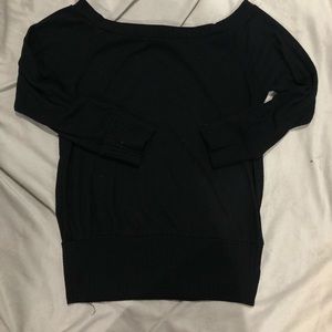 Delias black off the shoulder sweater size S